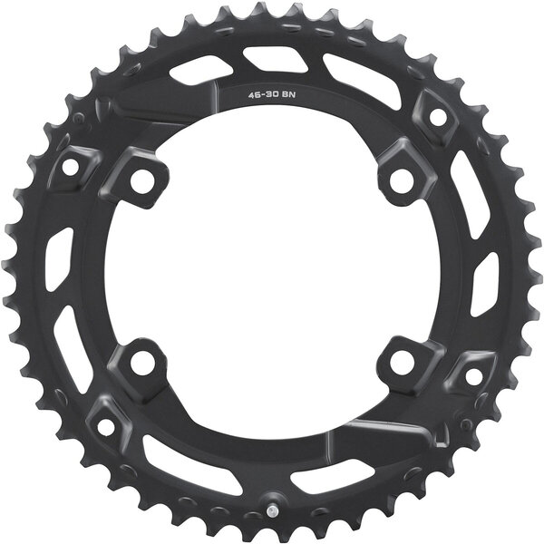 Shimano Shimano CUES FC-U6000-2 10/9 Speed Double Outer Chainring, 46T-BN For 46-30T