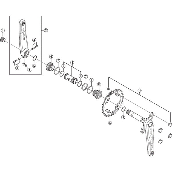 Shimano Shimano Saint FC-M820 / M825  10 Speed CR82 Single Chainring, 34T