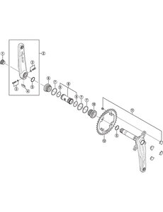 Shimano Shimano Saint FC-M820 / M825  10 Speed CR82 Single Chainring, 38T