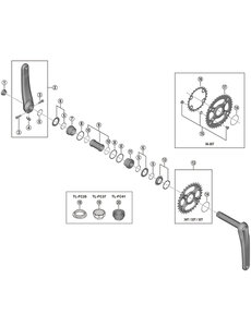 Shimano Shimano SLX SM-CRM75  12spd M7100/20/30 1X DCE Single Chainring 34T