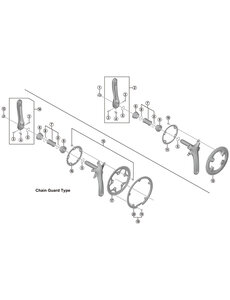 Shimano Shimano Sora FC-R3000 9 Speed Double Inner Chainring 34T-MP For 50-34T