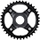 Shimano Shimano Steps SM-CRE80-B 11/10spd DCE Single Chainring 34T W/O C/Guard, Chain Line 53mm