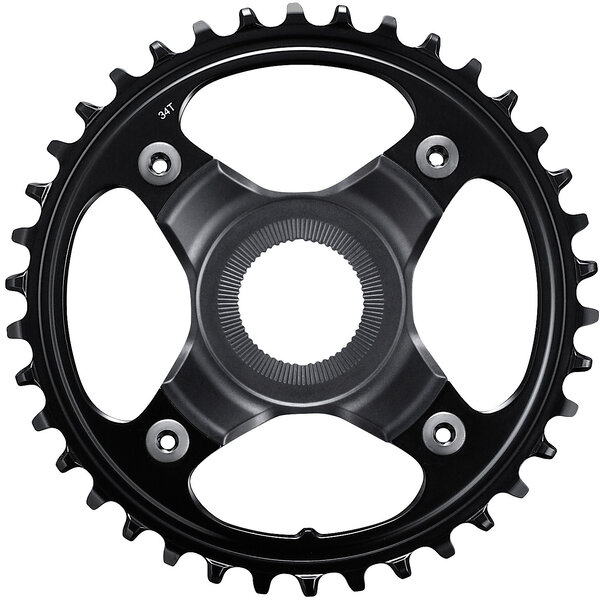 Shimano Shimano Steps SM-CRE80-B 11/10spd DCE Single Chainring 34T W/O C/Guard, Chain Line 53mm