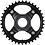 Shimano Shimano Steps SM-CRE80-B 11/10spd DCE Single Chainring 38T W/O C/Guard, Chain Line 55mm