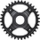 Shimano Shimano Steps SM-CRE70-12-B 12spd Single Chainring 36T, W/O Chain Guard, Chain Line 53mm