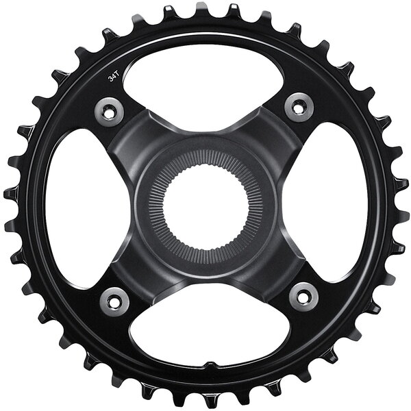 Shimano Shimano Steps SM-CRE80-12-B 12spd DCE Single Chainring 34T, W/O Chain Guard, Chain Line 55mm