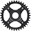 Shimano Shimano Steps SM-CRE80-12-B 12spd DCE Single Chainring 38T, W/O Chain Guard, Chain Line 55mm