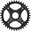 Shimano Shimano Steps SM-CRE80-12-B 12spd DCE Single Chainring 38T, W/O Chain Guard, Chain Line 53mm