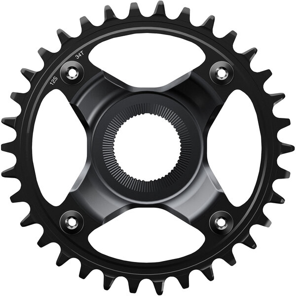 Shimano Shimano Steps SM-CRE80-12-SB 12spd DCE Single Chainring 34T, W/O C/Guard, Chain Line 56.5mm
