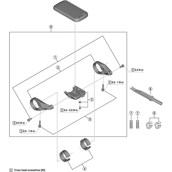 Shimano Shimano Steps SC-E6100 Display Bracket Unit