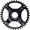 Shimano Shimano Steps CR-ET600 9/10/11 Spd Single Chainring 38T W/O Chain Guard, Chain Line 50mm, Blk