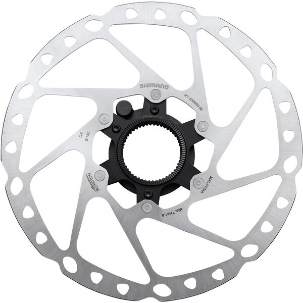 Shimano Shimano Steps RT-EM600 Center Lock Disc Rotor, External Lockring And Magnet - 180 mm