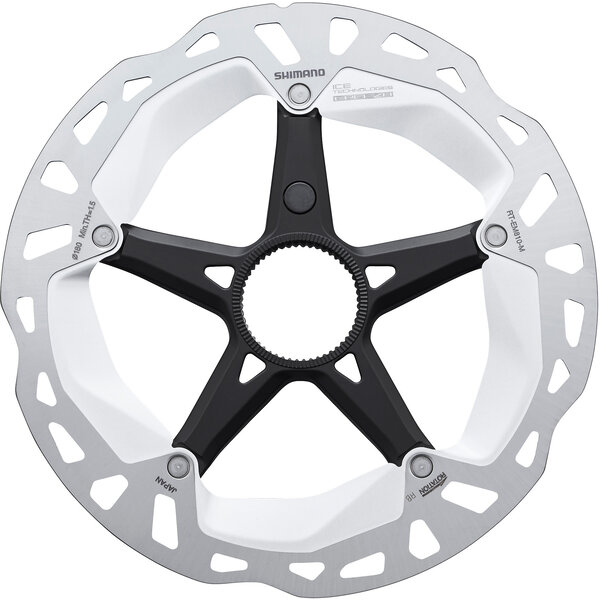 Shimano Shimano Steps RT-EM810 Rotor, Internal Lockring And Magnet, Ice Tech, 160 mm