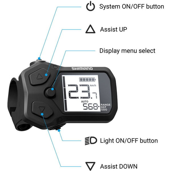 Shimano Shimano Steps SC-EN500 Cycle Computer, I-Spec-EV