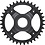 Shimano Shimano Steps SM-CRE70-12-B 12spd Single Chainring 36T, W/O Chain Guard, Chain Line 55mm