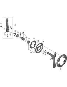 Shimano Shimano Tiagra FC-4703 10 Speed Triple Inner Chainring 30T-MM For 50/39/30T