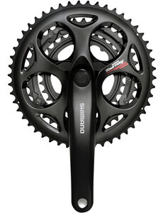 Shimano Shimano Tourney FC-A073 Square Taper Triple Chainset 7-/8-Speed, 50 / 39 / 30T W/O C/Grd