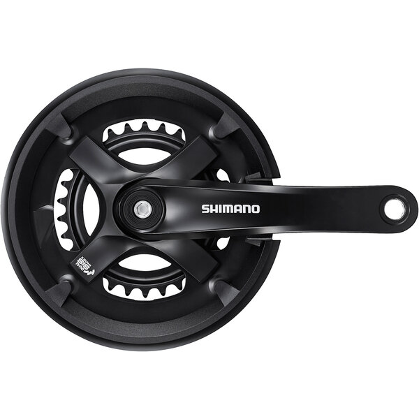 Shimano Shimano Tourney FC-TY501 Chainset 46 / 30, Double, 7 / 8-Speed, With Chainguard, Black