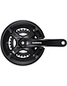 Shimano Shimano Tourney FC-TY501 Chainset 46 / 30, Double, 7 / 8-Speed, With Chainguard, Black
