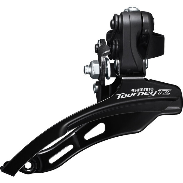 Shimano Shimano Tourney FD-TZ500 6-Speed MTB Front Derailleur, Down Swing, Top Pull, 28.6mm, 66-69, 42T