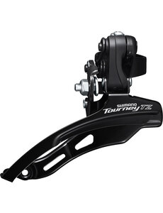 Shimano Shimano Tourney FD-TZ500 6-Speed MTB Front Derailleur, Down Swing, Top Pull, 31.8mm, 66-69, 42T