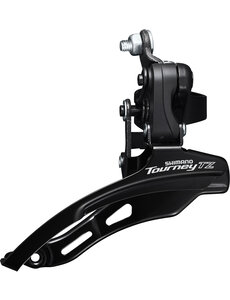 Shimano Shimano Tourney FD-TZ500 6-Speed MTB Front Derailleur, Down Swing, Down Pull, 28.6mm, 66-69, 42T