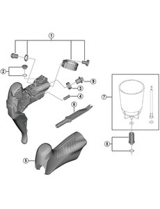 Shimano Shimano Workshop ST-R9120 Funnel Adapter And O-Ring