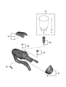 Shimano Shimano Workshop ST-U5060 Funnel Adapter And O-Ring
