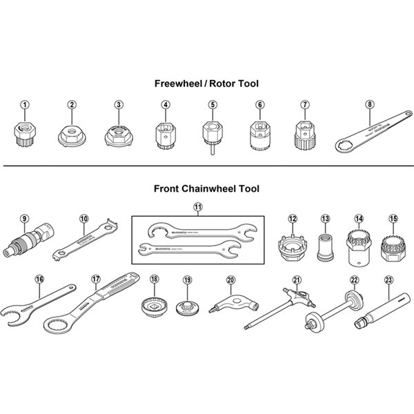 Shimano Shimano Workshop Multiple Freewheel Remover
