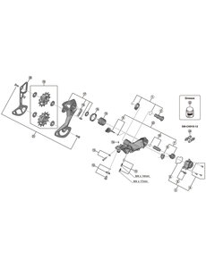 Shimano Shimano XTR RD-M9100/M9120 Rear Mech Pulley Set