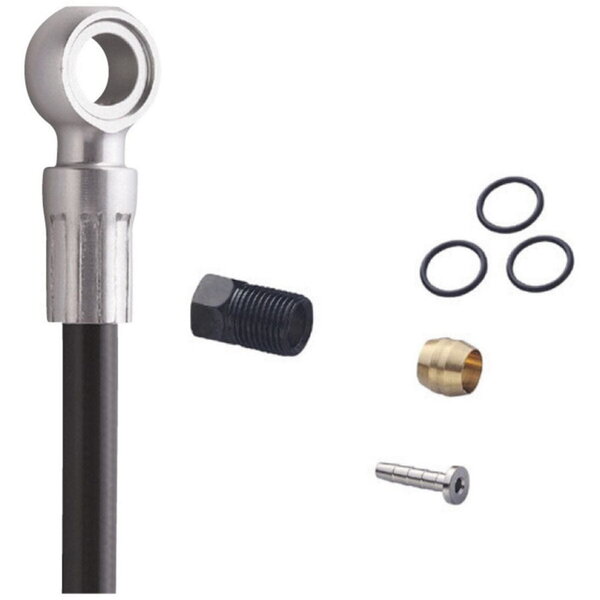 Shimano Shimano SM-BH90 XTR/XT/SLX Disc Brake Cuttable Hose, Straight Banjo Front, Black