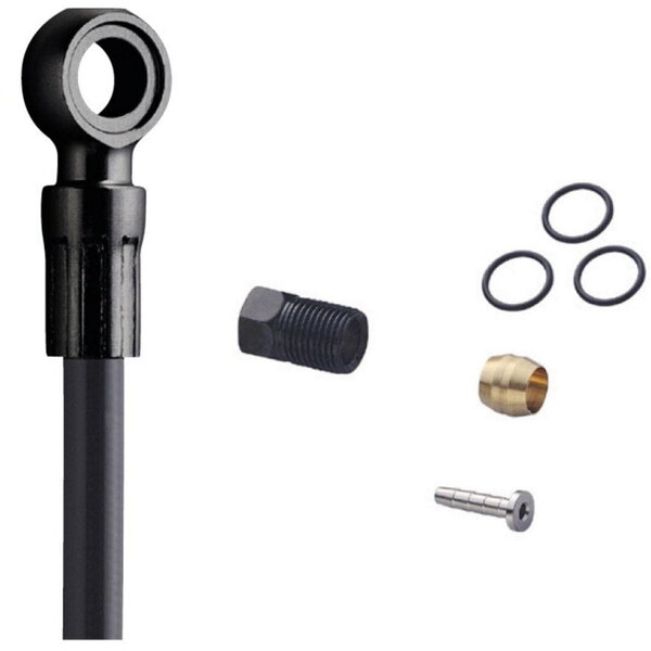 Shimano Shimano XTR SM-BH90 Disc Brake Cuttable Hose, Straight Banjo, Rear, Black