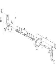 Shimano Shimano Zee FC-M640 Left Hand Crank Arm
