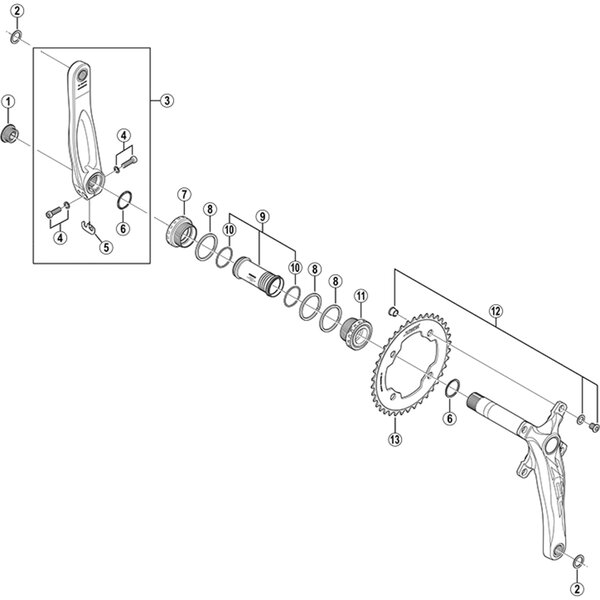 Shimano Shimano Zee FC-M640 Left Hand Crank Arm