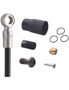 Shimano Shimano Zee SM-BH90 Disc Brake Hose M640, Straight Banjo, Rear, 1700 mm, Black