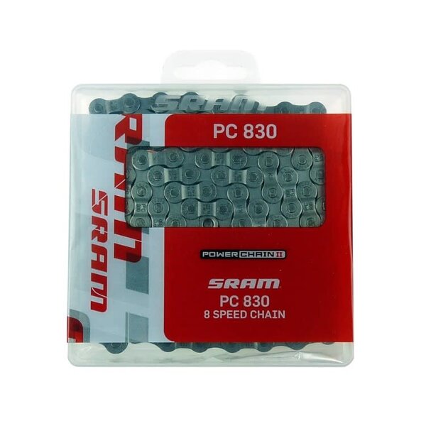 SRAM PC830 7/8spd Chain Grey (114 Links): GREY 7/8 SPEED