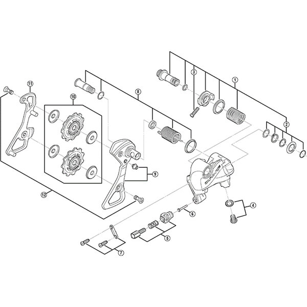 Shimano Shimano Spares RD-9000 nose