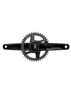  SRAM Rival AXS Crankset 1X D1 DUB Wide (BB Not Included), Black