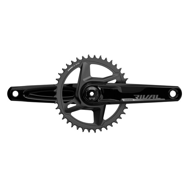 SRAM Rival AXS Crankset 1X D1 DUB Wide (BB Not Included), Black