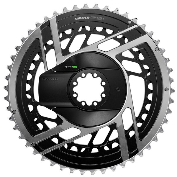 SRAM Power Meter Kit DM Red AXS E1 (Power Meter Including Chainrings, FD Setup Tool), Black/Silver