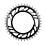 SRAM Chain Ring Road Threaded Mount X-Sync Red E1 (Including Thread Back Up Pin For Chainring), Black/Silver