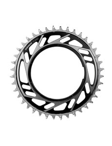  SRAM Chain Ring Road Threaded Mount X-Sync Red E1 (Including Thread Back Up Pin For Chainring), Black/Silver