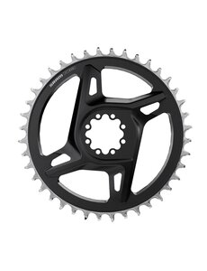  SRAM Chain Ring Road DM X-Sync (Red E1) Including 8 Chainring Bolts, Black/Silver