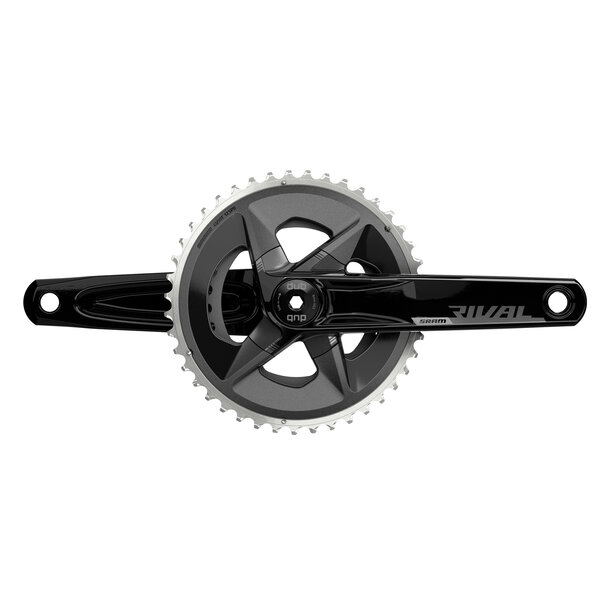 SRAM Rival AXS Crankset D1 DUB Wide (BB Not Included), Black