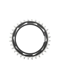  SRAM Chain Ring T-TYPE  Powermeter Threaded 3mm Offset Eagle (including pin thread backup and screw) XXSL D1, Black/Silver