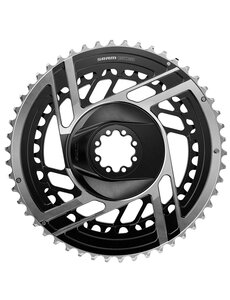  SRAM Chain Ring Road DM Kit Non-Power Red E1, Black/Silver