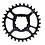 SRAM Chain Ring X-SYNC 2 Steel Direct Mount 6mm Offset Eagle, Black