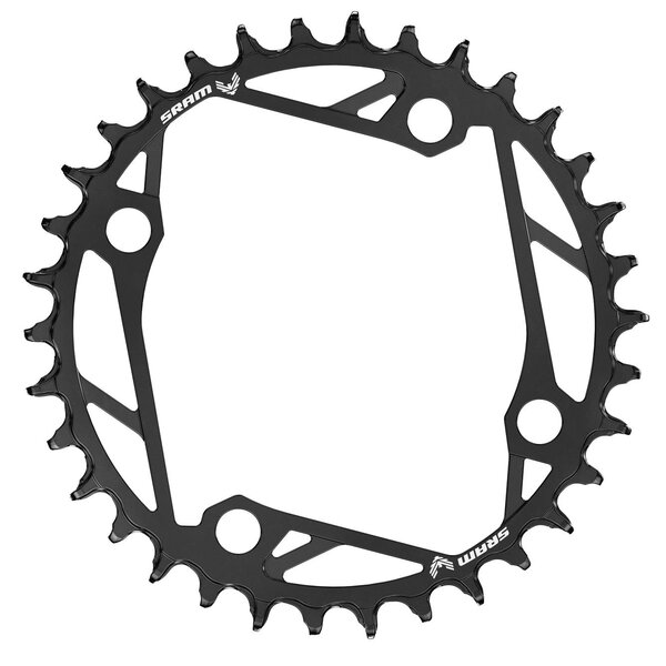 SRAM Chain Ring T-TYPE 104 BCD Steel, Black