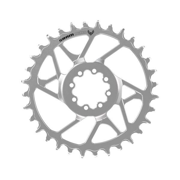 SRAM Chain Ring T-Type Eagle Steel Direct Mount 3mm Offset Eagle (Including 8 Bolts) Silver - Eagle 90