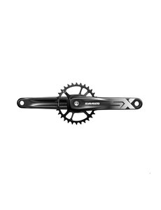  SRAM Crankset SX Eagle Boost 148 PowerSpline 12s With Direct Mount 32T X-SYNC 2 Steel Chainring A1, Black